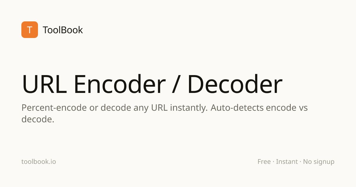 URL Encoder & Decoder: Encode or Decode Any URL Online | ToolBook